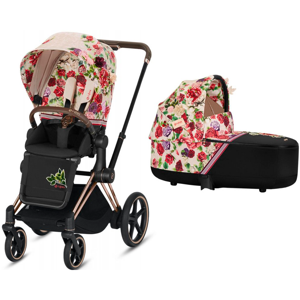 Коляска 2 в 1 CYBEX PRIAM III Spring Blossom Light