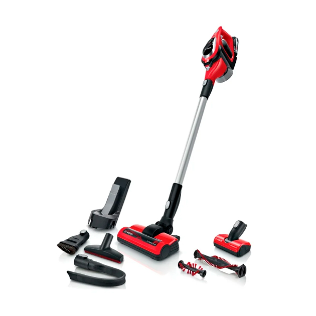 фото Вертикальный пылесос bosch unlimited serie 8 bbs81pet red