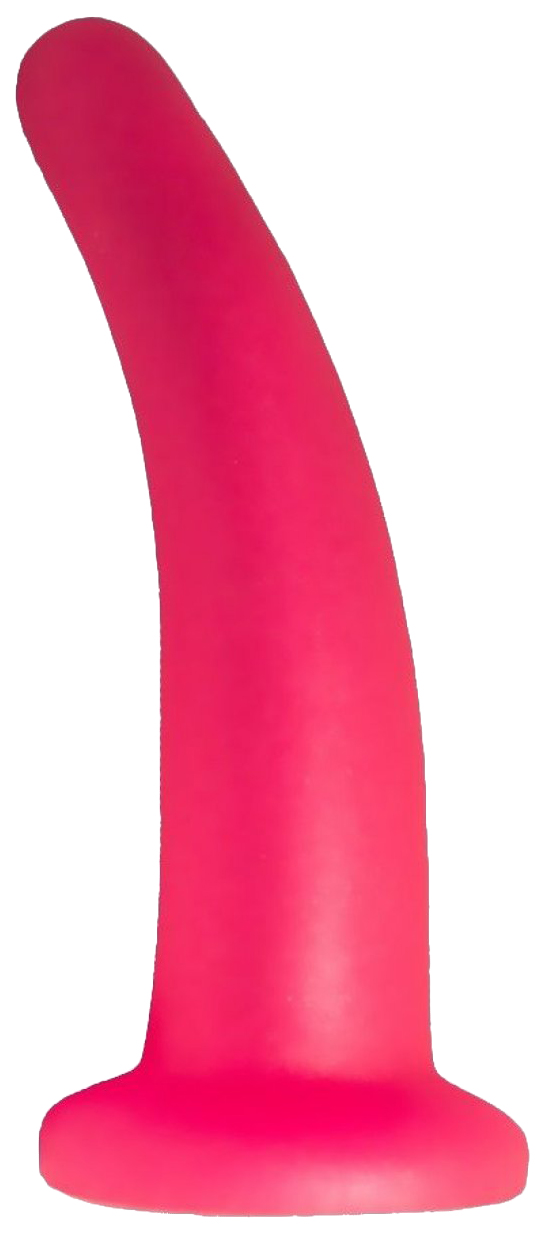 фото Розовый изогнутый стимулятор простаты из геля 12,5 см lovetoy