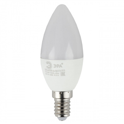 фото Лампа эра eco led b35-6w-840-e14