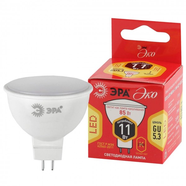 фото Лампа эра eco led mr16-11w-827-gu5.3