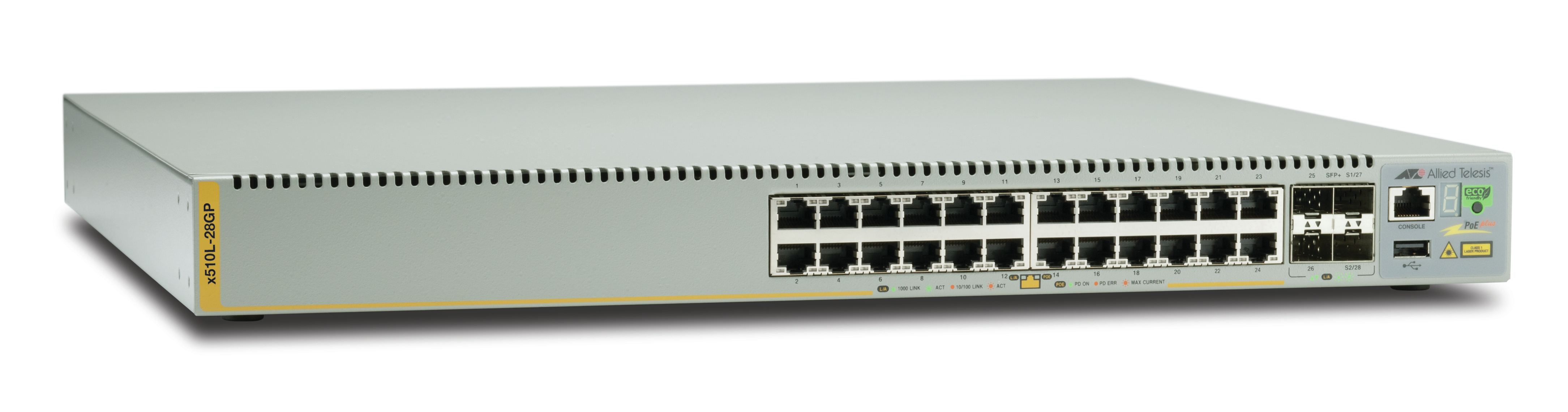 

Коммутатор Allied Telesis AT-x510L-28GP Silver, AT-X510L