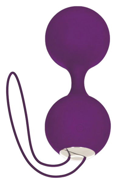 Фиолетовые вагинальные шарики Embrace с вибрацией