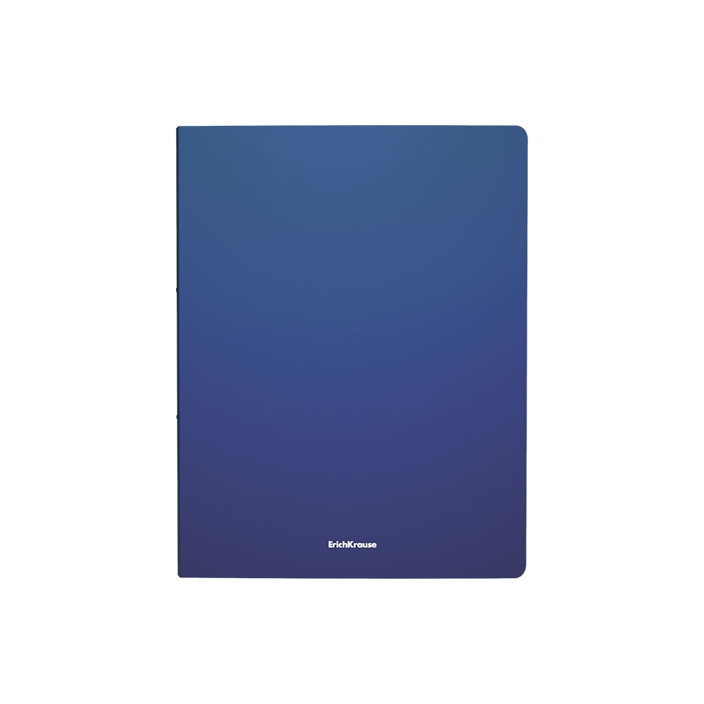 фото Папка с боковым зажимом пластиковая erichkrause matt classic, a4, синий (в пакете по 4 шт.