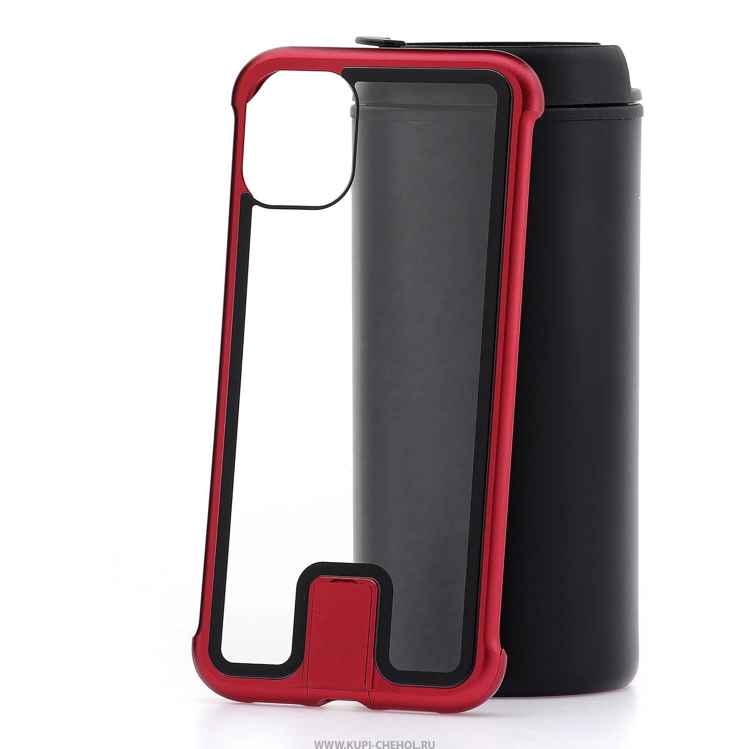 Чехол для Apple iPhone 11 КRUЧЕ Push - pull Frameless Red