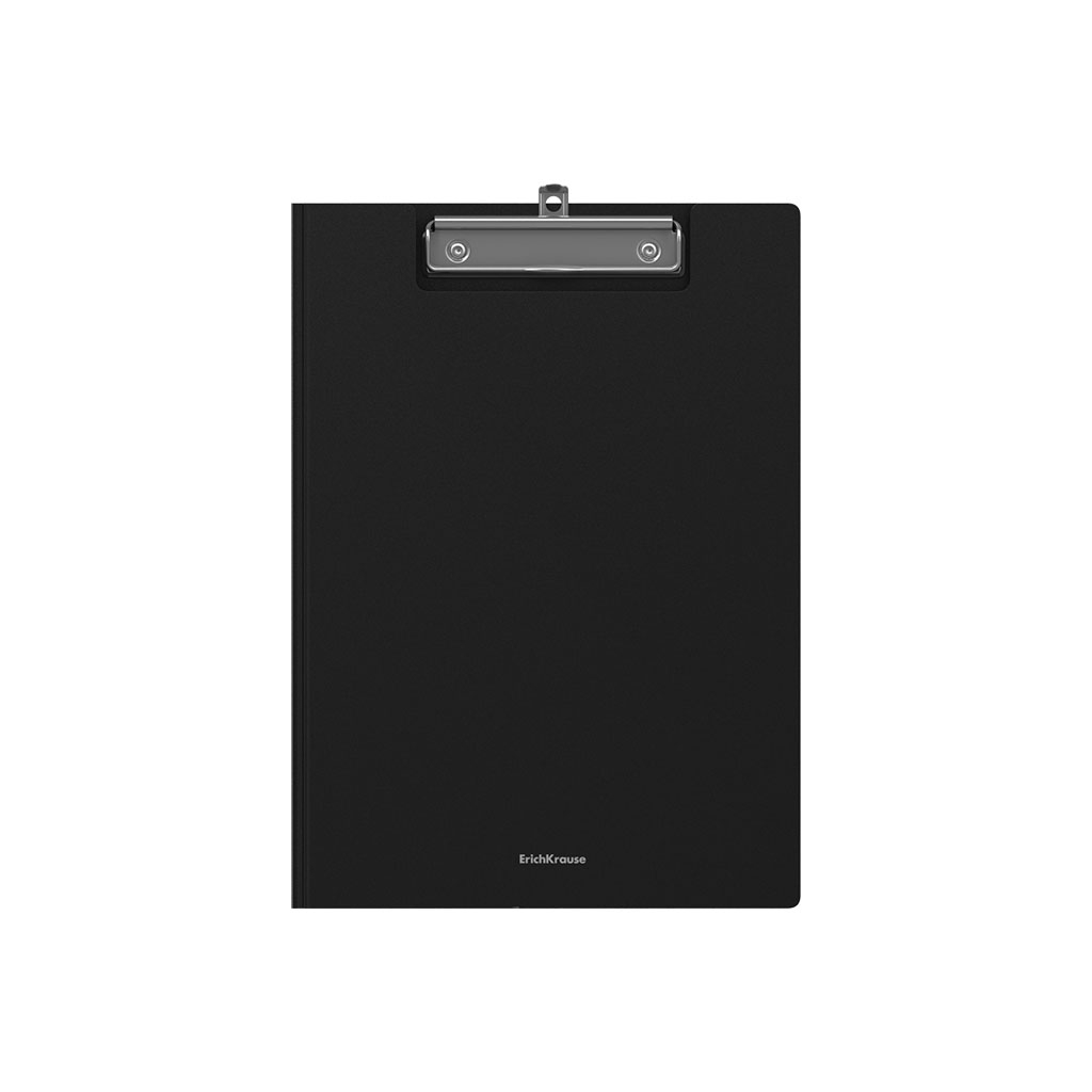 Папка-планшет пластиковая ErichKrause Matt Classic, A4, черный (в пакете по 4 шт.)