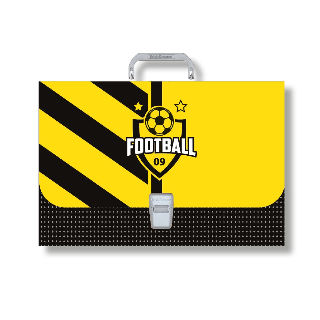 

Портфель пластиковый ErichKrause Football Time, FC (в пакете по 1шт.), Разноцветный