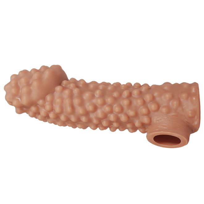 Насадка на фаллос с бугорками и отверстием для мошонки RES.004 LARGE KOKOS