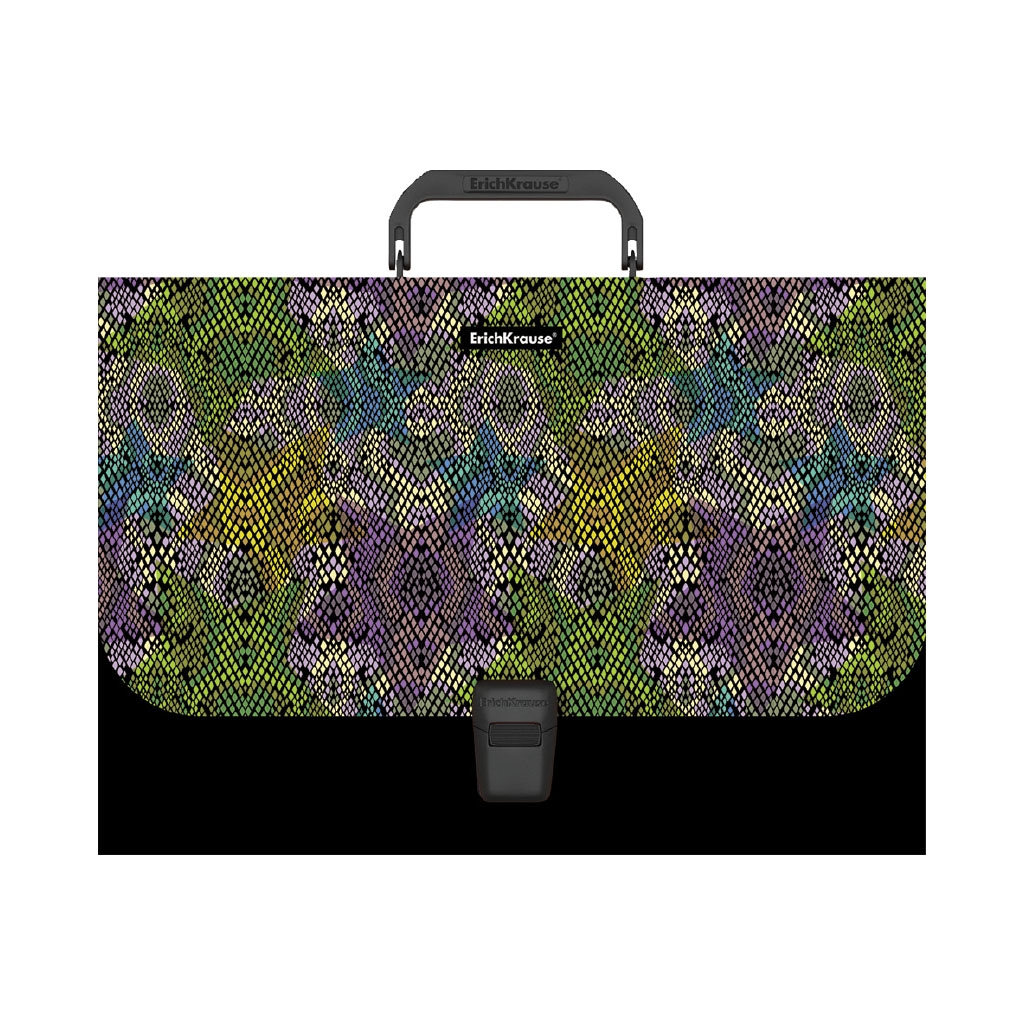 

Портфель пластиковый ErichKrause Purple Python, A4 (в пакете по 1шт.)