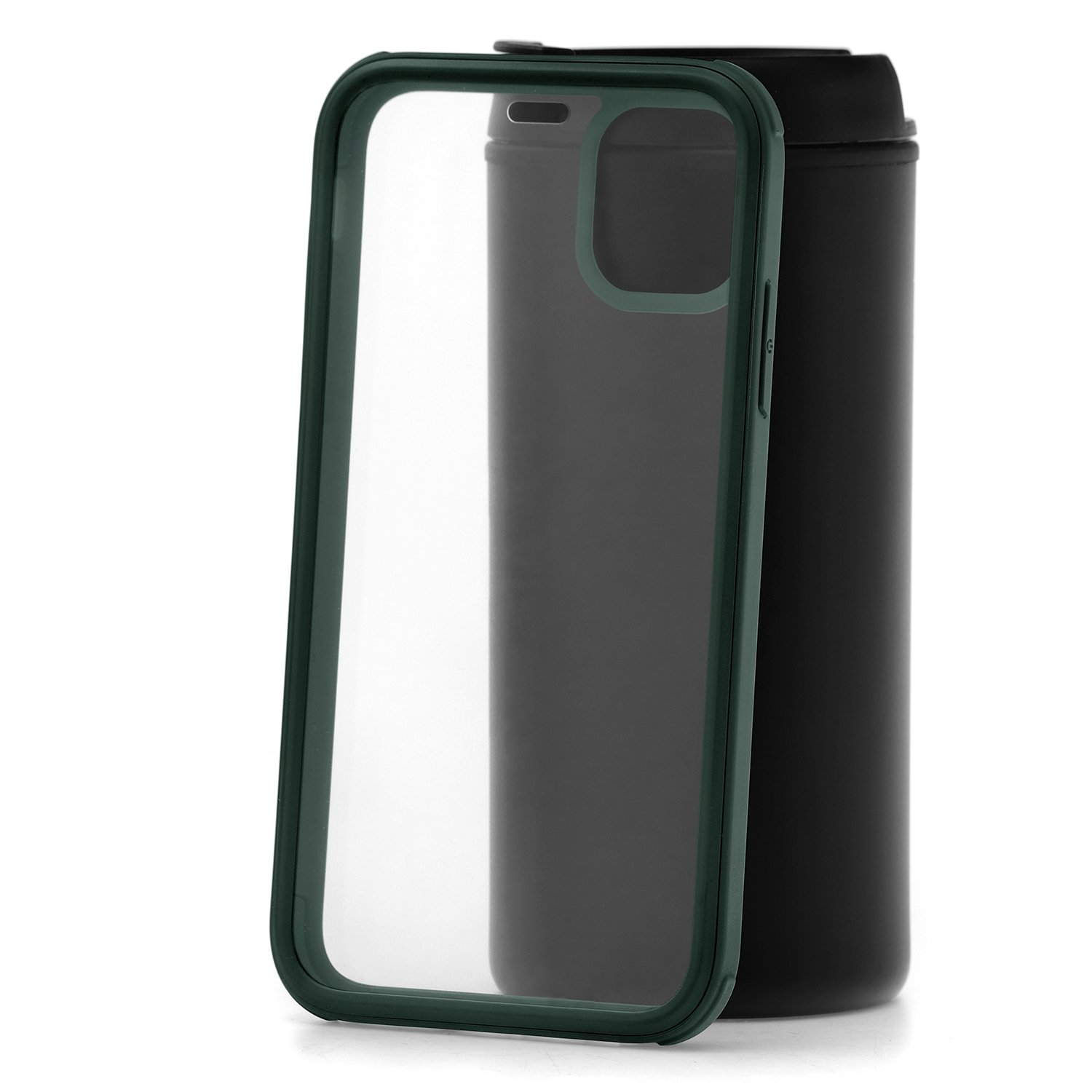 фото Чехол для apple iphone 11 кruче flexible side frame dark green