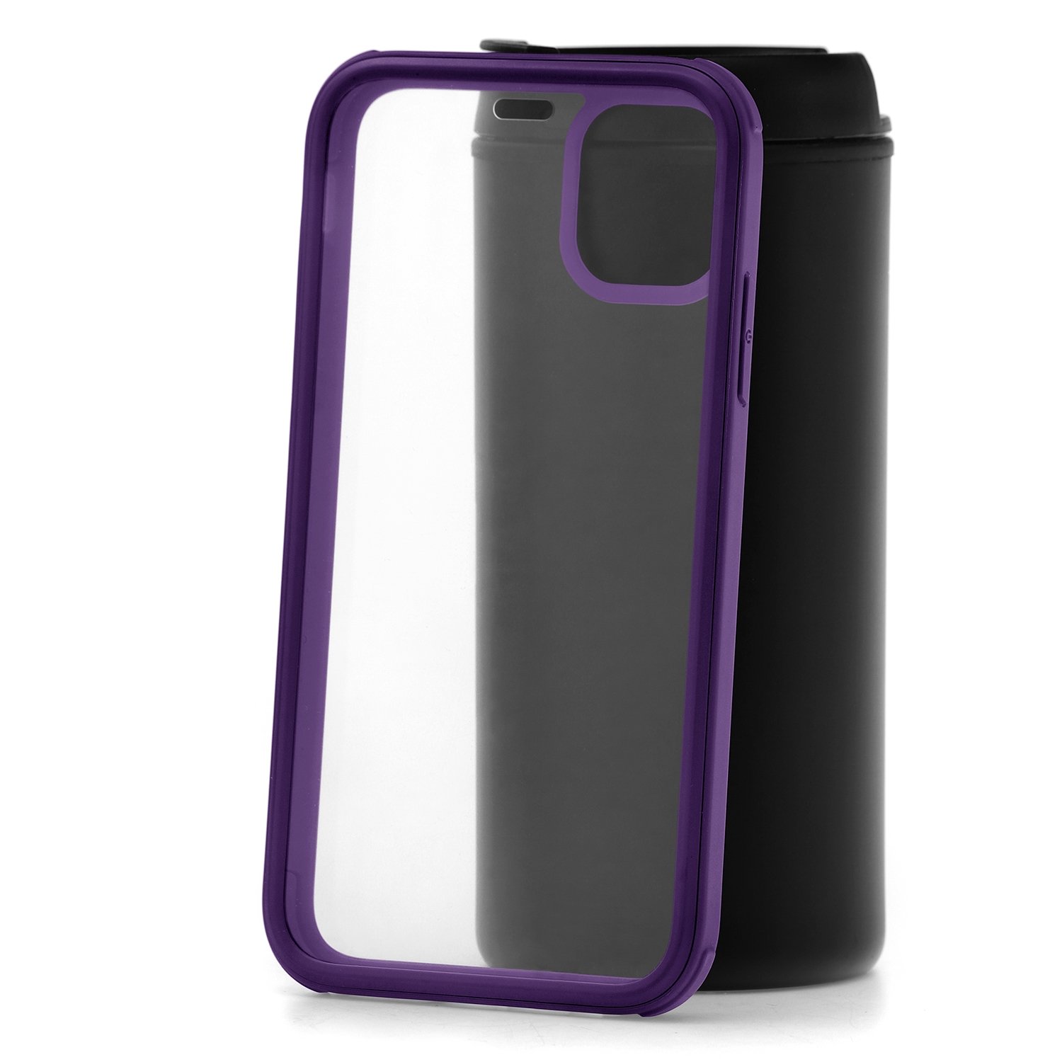 фото Чехол apple iphone 11 kruche flexible side frame purple кruче