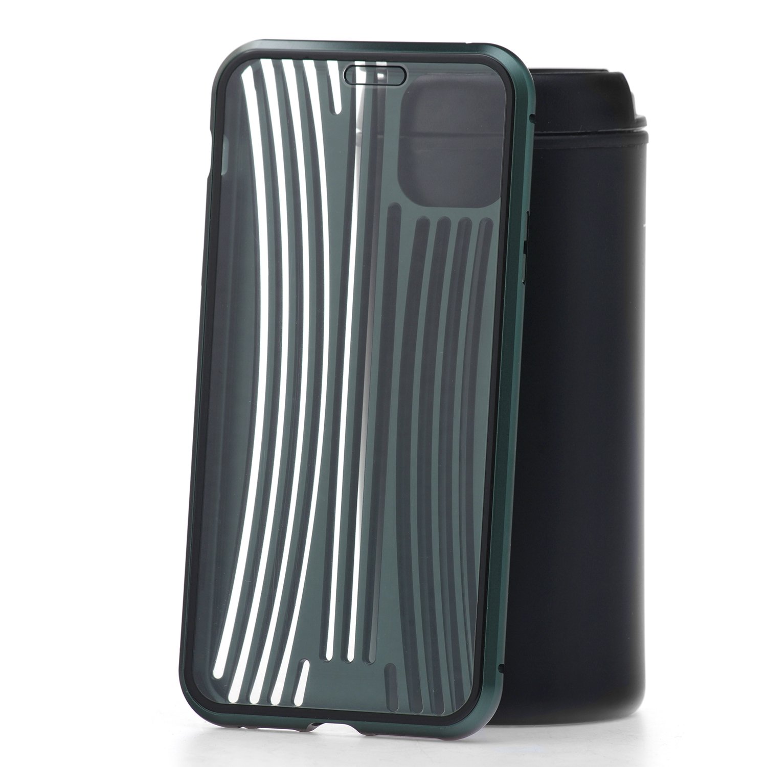 фото Чехол для apple iphone 11 pro max metal suitcase dark green кruче