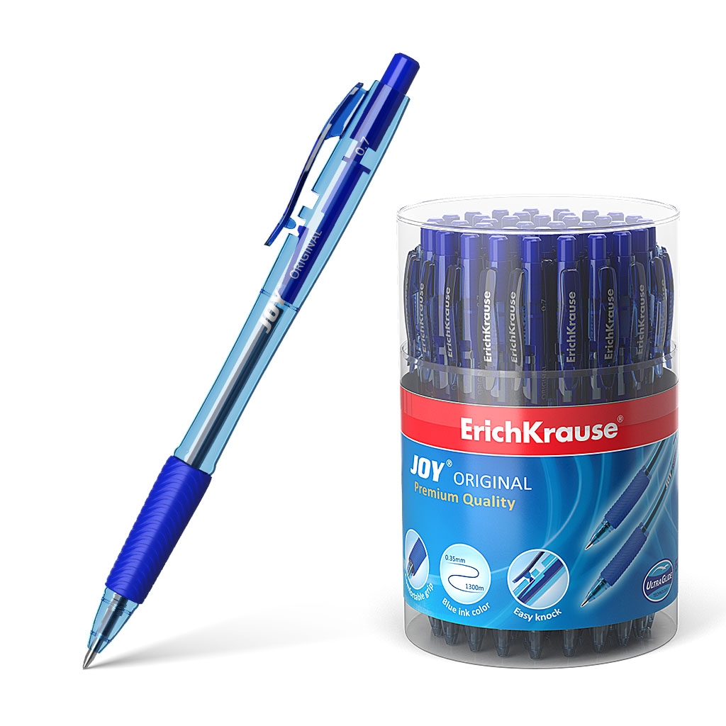 

Набор ручек шариковых ErichKrause Joy Original 46522, синие, 0,7 мм, 50 шт.