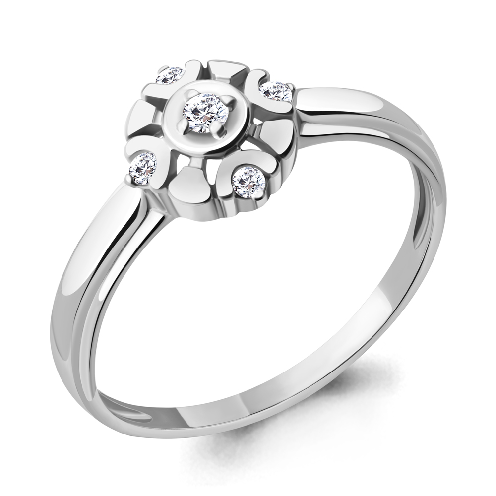 

Кольцо из белого золота с бриллиантом Aquamarine Aquamarine 964022А_585_бз р, 964022А_585_бз