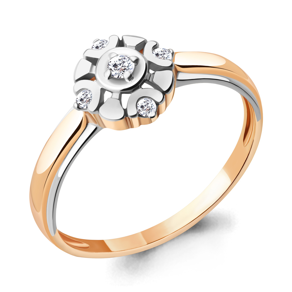 

Кольцо из красного золота с бриллиантом Aquamarine Aquamarine 964022Ак_585_кз р, 964022Ак_585_кз