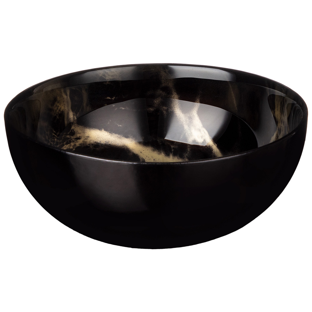 

Набор из 2 штук Салатник Bronco Black Marble 15х15х6.5cм 650мл стекло 332-025_, Черный