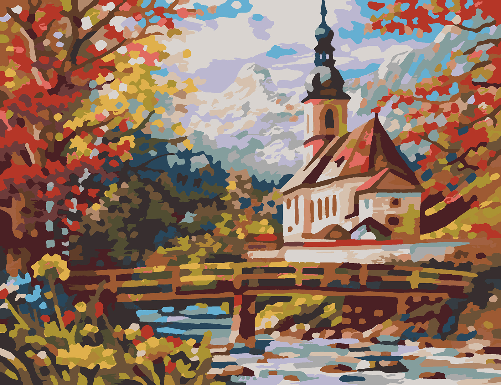 

Картина по номерам Красиво Красим Церковь, 30 х 40 см, Церковь