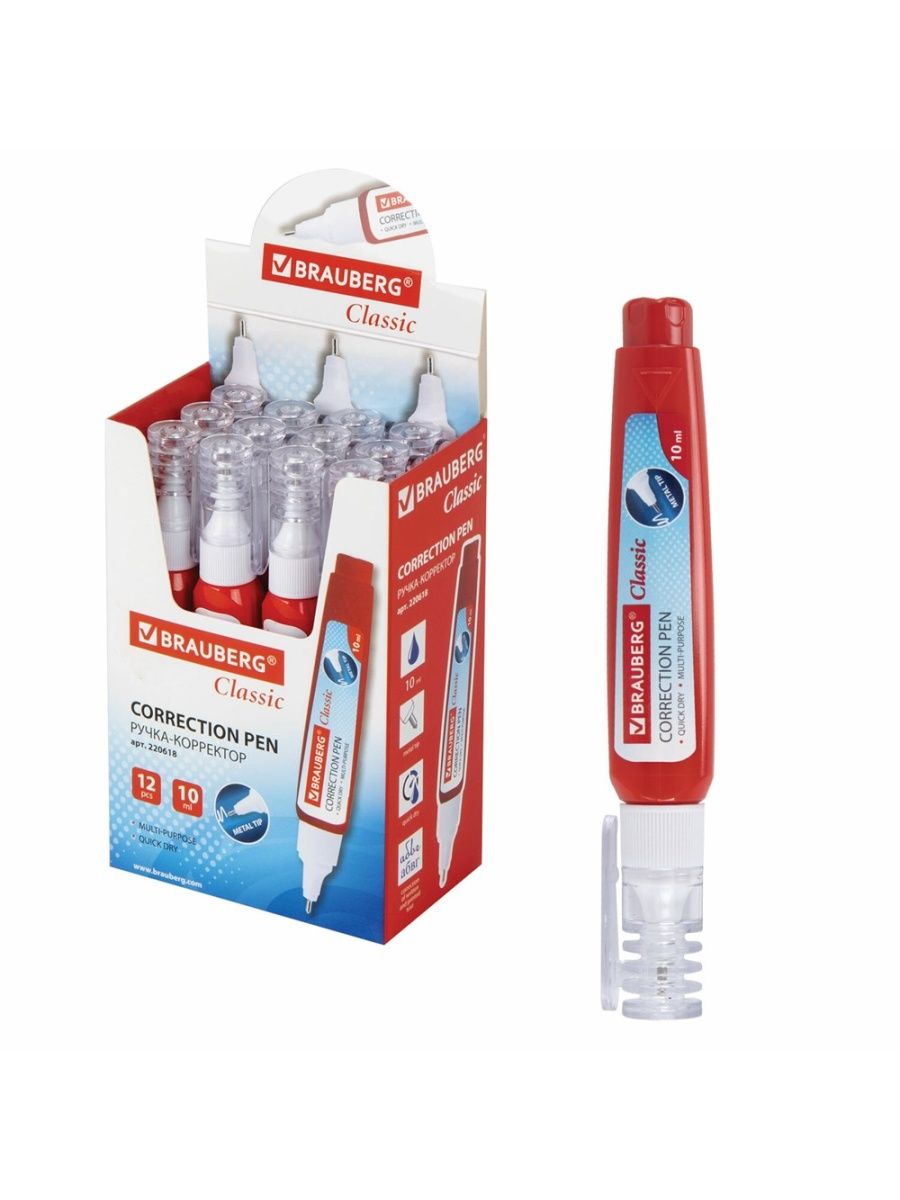 

Ручка - корректор 10 мл 12 шт, Белый