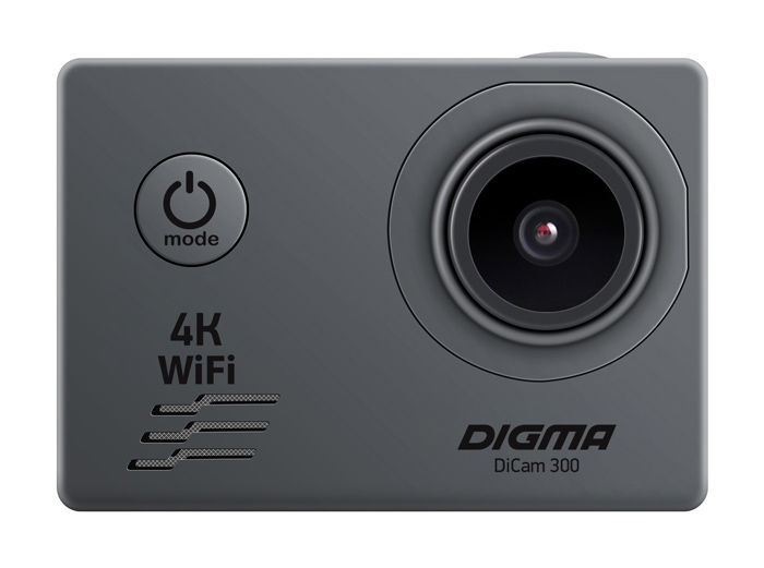 Экшн-камера DIGMA DiCam 300 Grey (1143221)