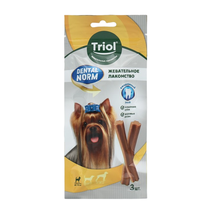фото Лакомство dental norm палочки жевательные, для собак средних пород, 45 г nobrand