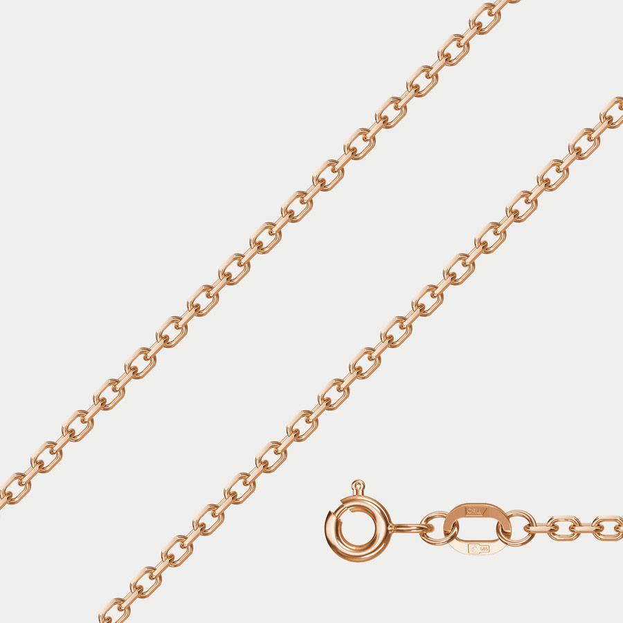 

Цепочка из золота 45 см GOLD CENTER НЦ 12-206ПГ 0.50, Золотистый, НЦ 12-206ПГ 0.50