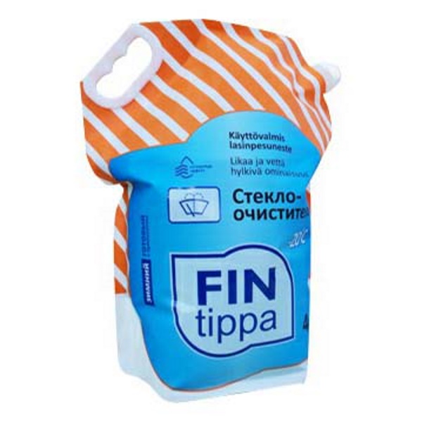Очиститель Fin tippa Stand Up Pouch -20 зимний прозрачный для стекол 4 л
