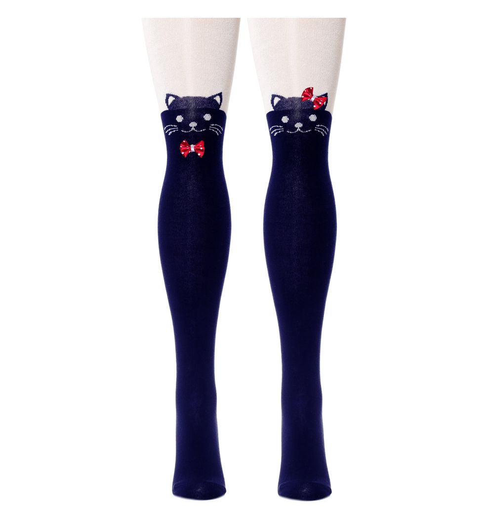 

Колготки для детей Larmini LR-C-CAT-B-B-RED-LGS-B-G т.синий/бежевый 128, LR-C-CAT-B-B-RED-LGS-B-G
