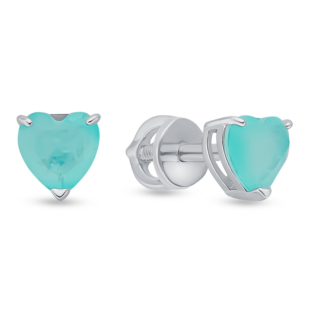 

Серьги из серебра с кристаллом ювелирным 585Gold 702009659, 702009659