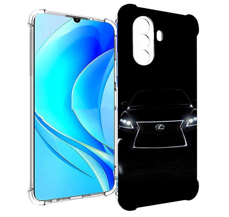 Чехол MyPads lexus 1 мужской для Huawei Nova Y70 / Nova Y70 Plus (MGA-LX9N)