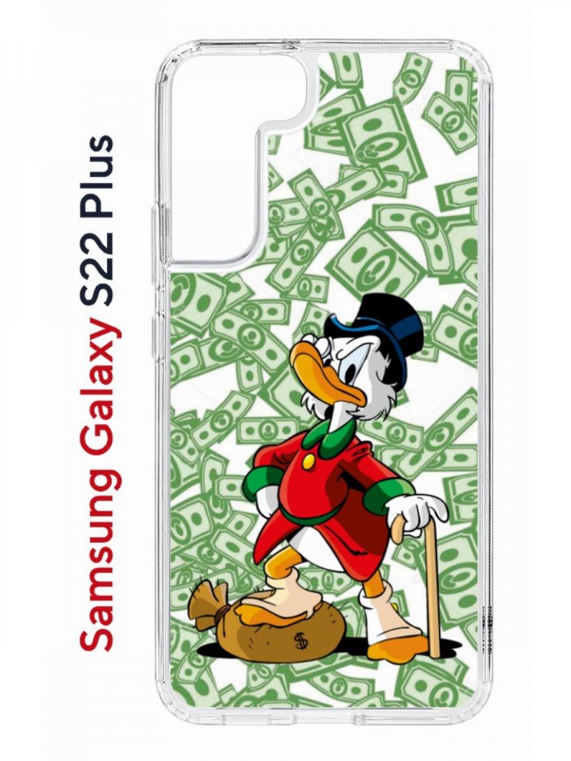 

Чехол на Samsung Galaxy S22 Plus Kruche Print MacMoney,противоударный бампер с принтом, Прозрачный;зеленый;красный;синий, Самсунг Галакси с22 Плюс