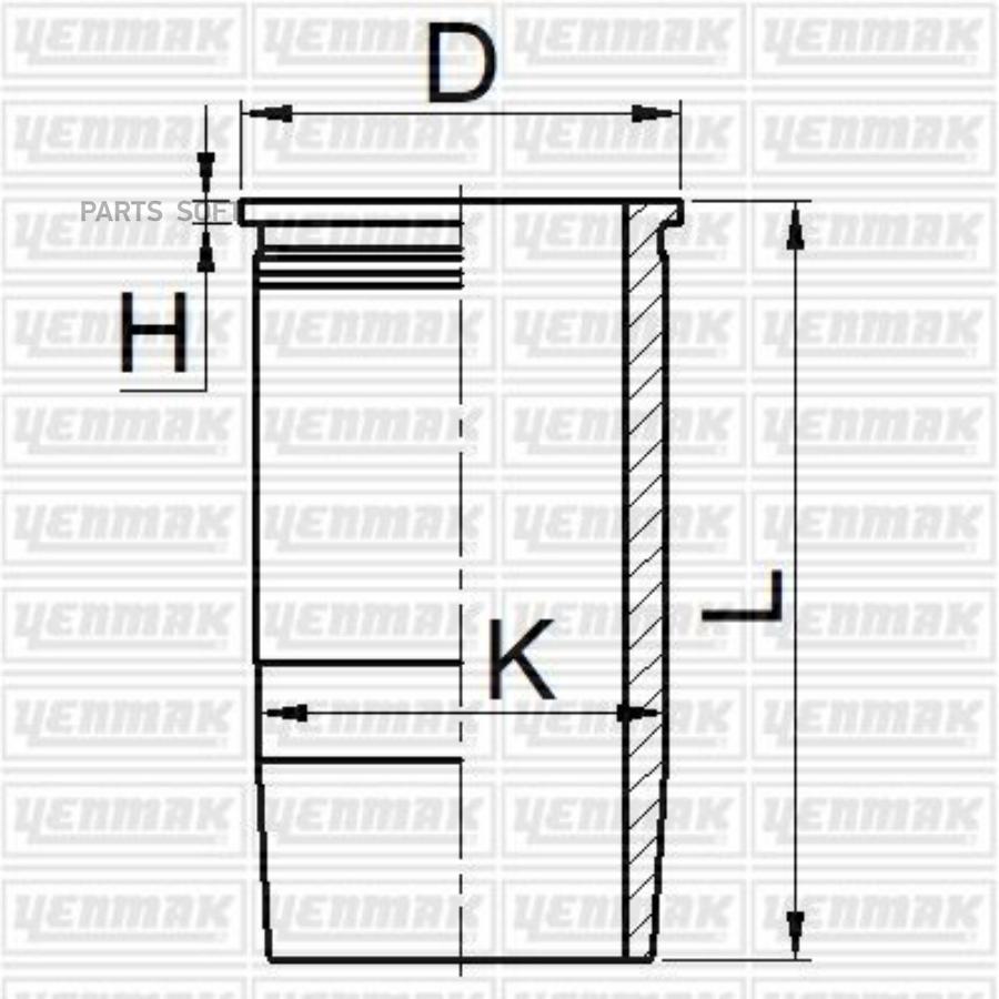 

Гильза Std, K139,5, L260, H8,07, D150 YENMAK 5105605000