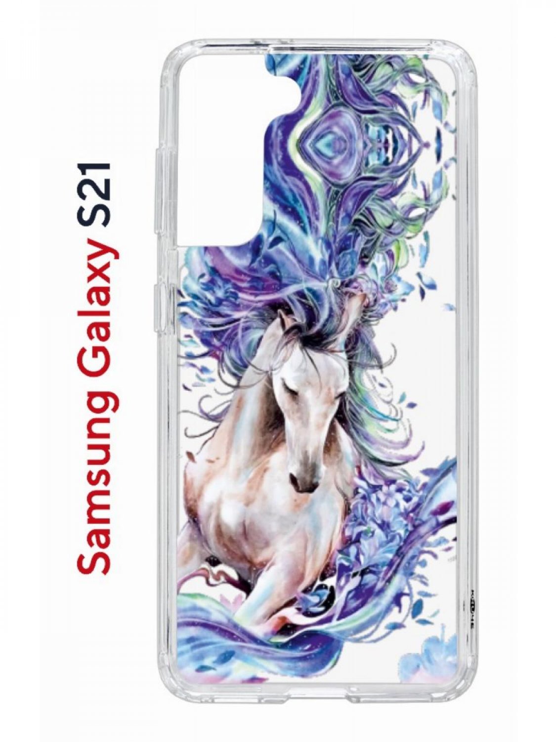 Чехол на Samsung S21 с принтом Kruche Print Грация,противоударный бампер,с защитой камеры