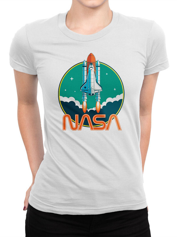 фото Футболка женская design heroes nasa белая 2xl