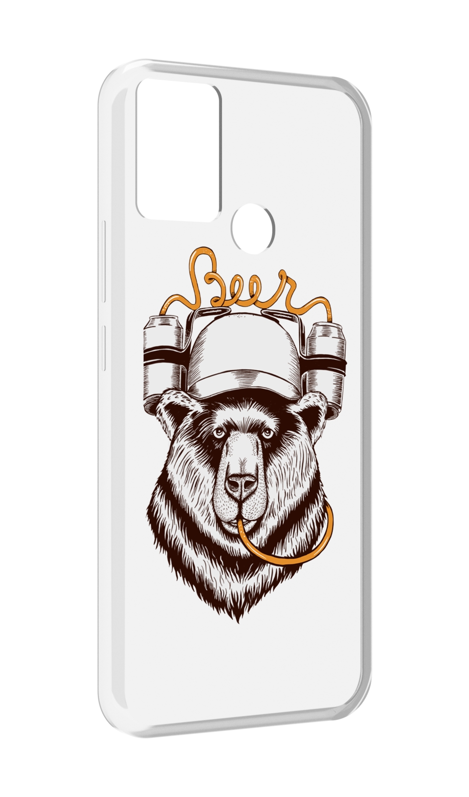 

Чехол MyPads пивной медведь для Infinix Hot 11 Play, Прозрачный, Tocco