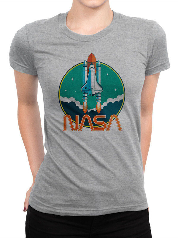 фото Футболка женская design heroes nasa серая 2xl