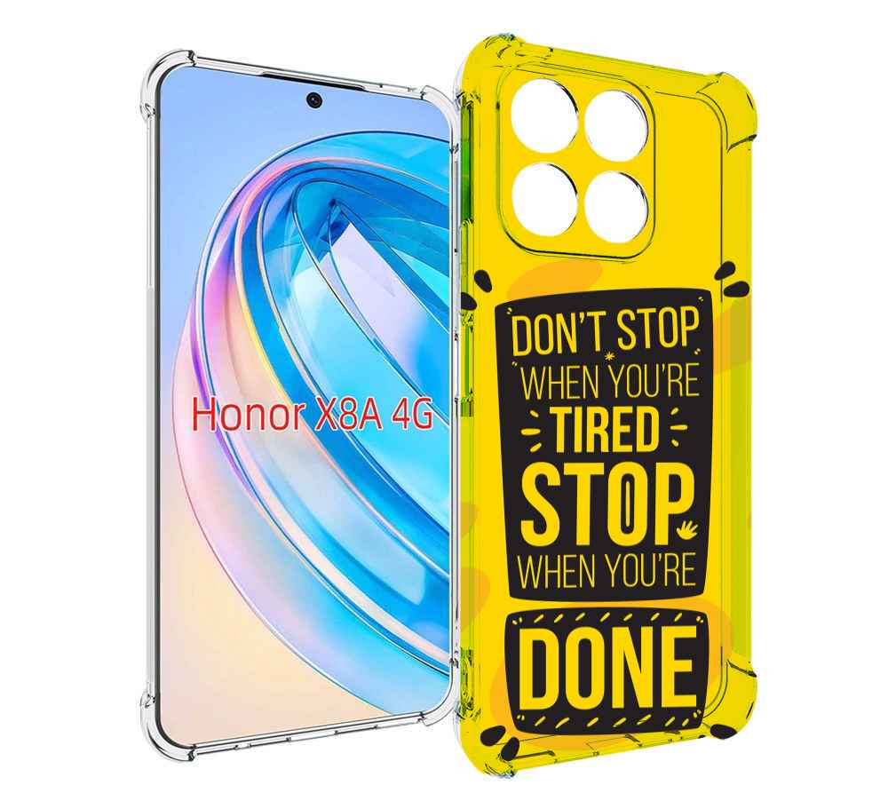 

Чехол MyPads yellow-done для Honor X8a, Tocco