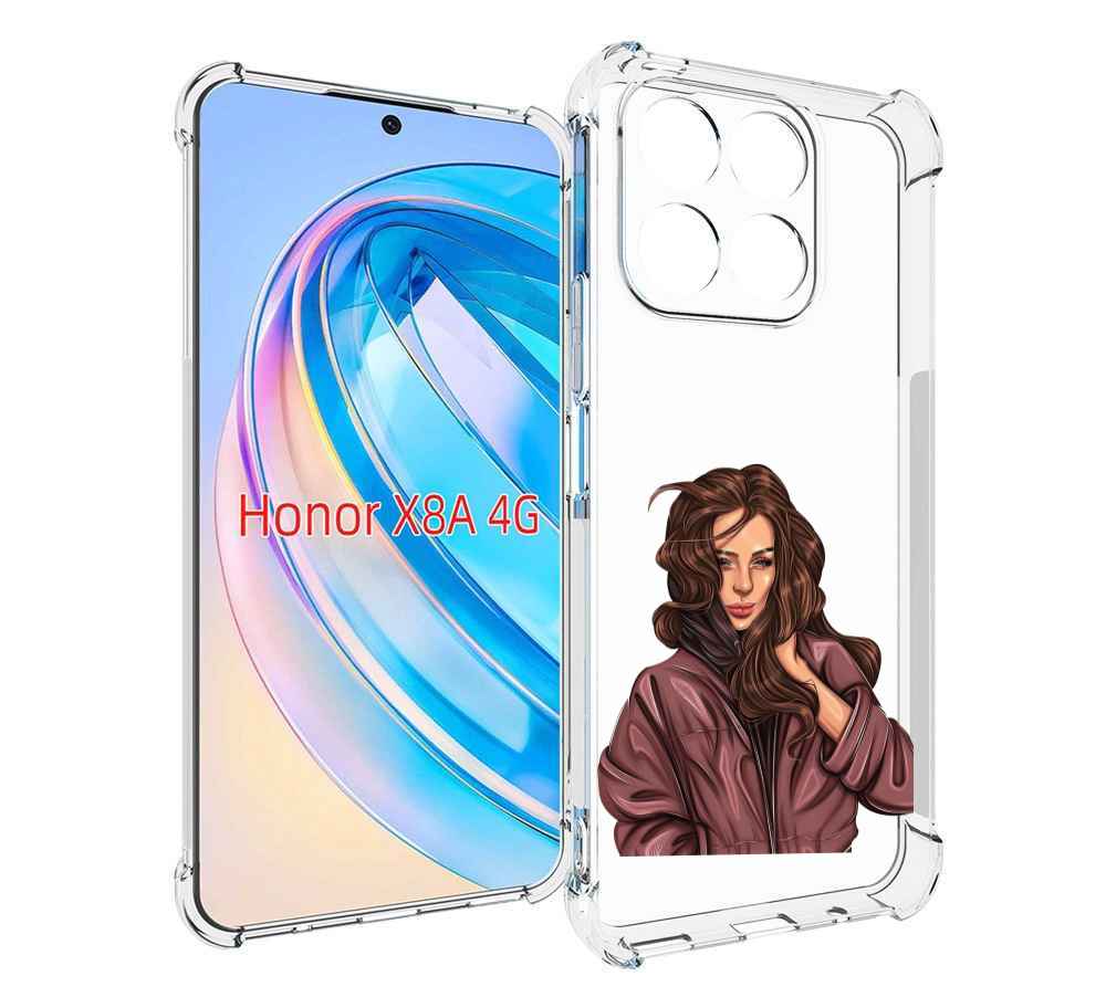 

Чехол MyPads Арт-рисунок-девушки для Honor X8a, Tocco