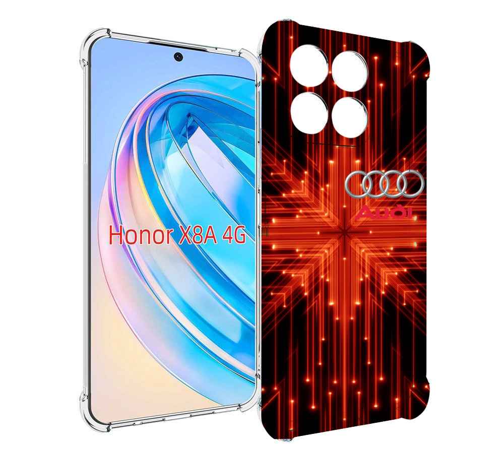 

Чехол MyPads Ауди-на-неоновом-фоне для Honor X8a, Tocco