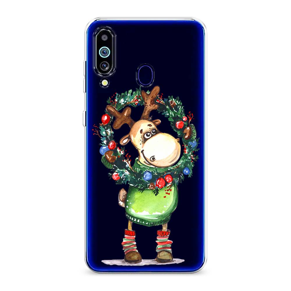 

Чехол на Samsung Galaxy M40 "Олень с новогодним венком", 28750-4