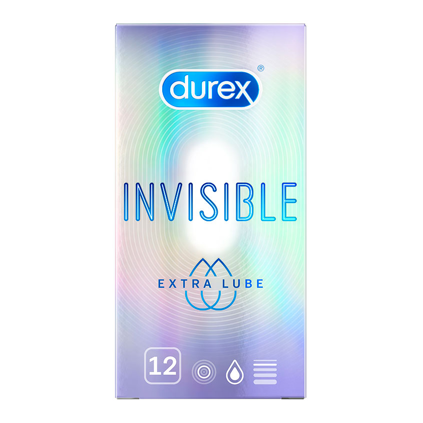 фото Презервативы durex invisible extra lube 12 шт.