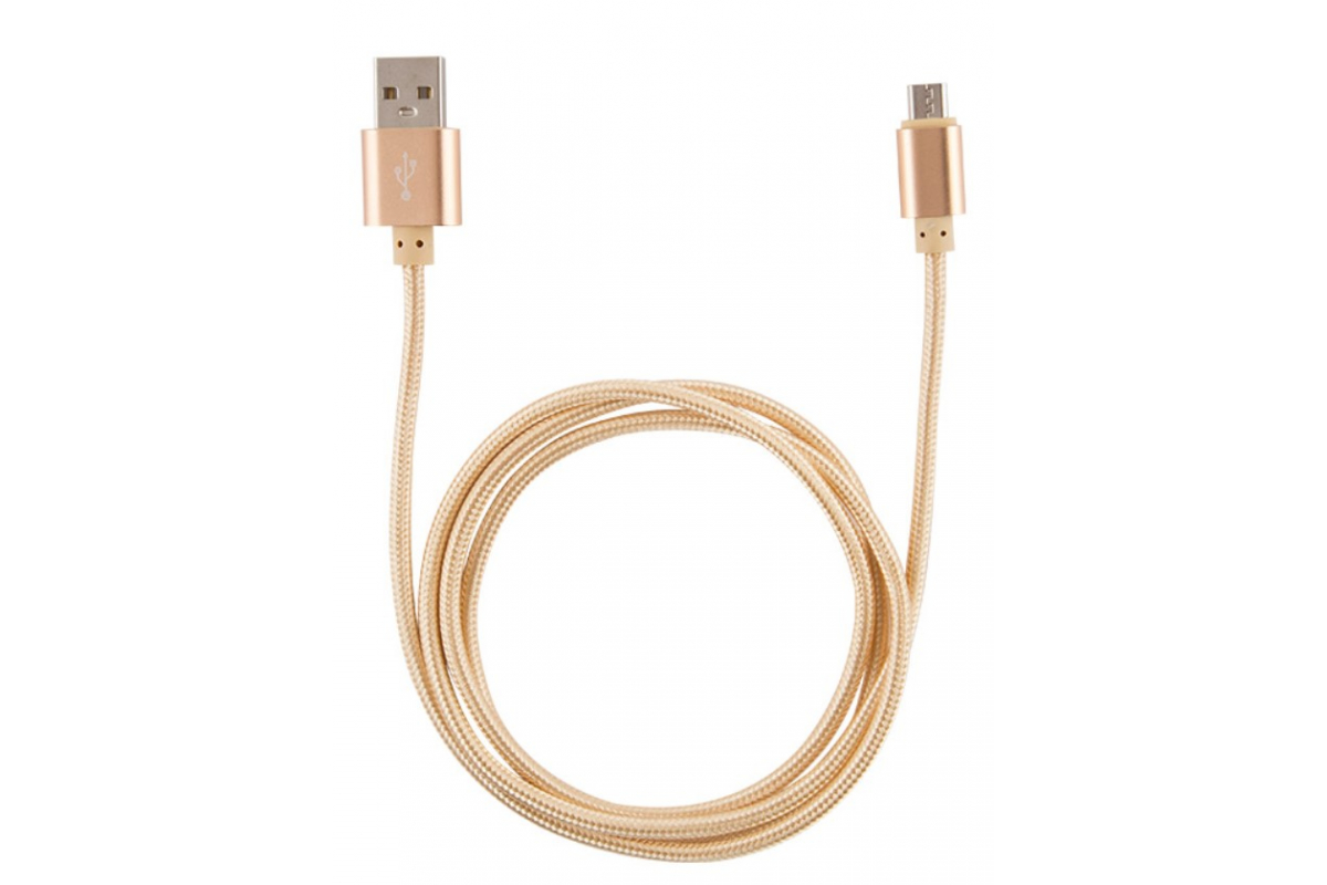 Кабель Energy ET-01 USB/MicroUSB, цвет - золотой