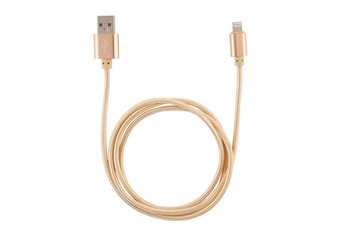 Кабель Energy ET-01 USB/Lightning, цвет - золотой