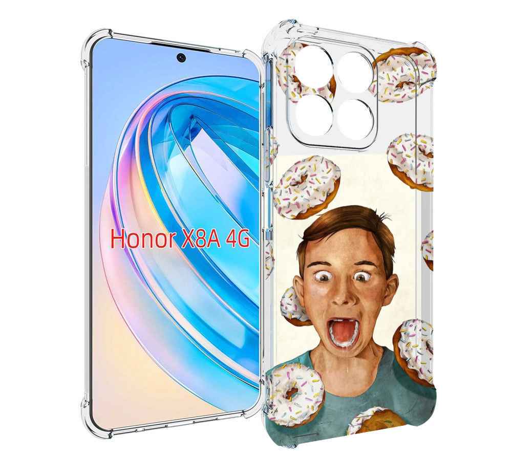 

Чехол MyPads Бешенные-пончики для Honor X8a, Tocco