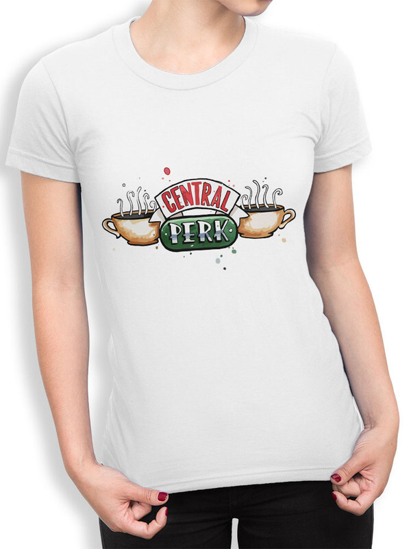 фото Футболка женская design heroes сериал друзья - central perk белая 3xl