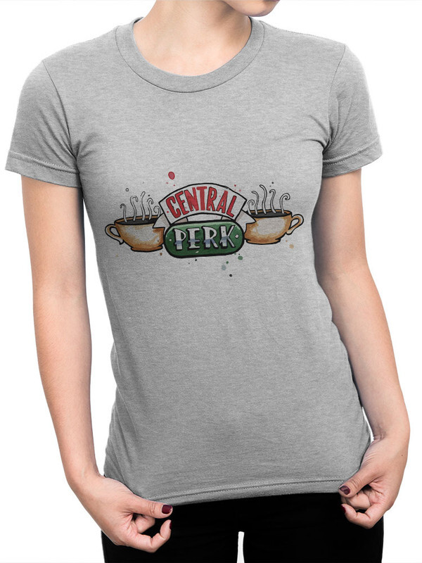 фото Футболка женская design heroes сериал друзья - central perk серая 3xl