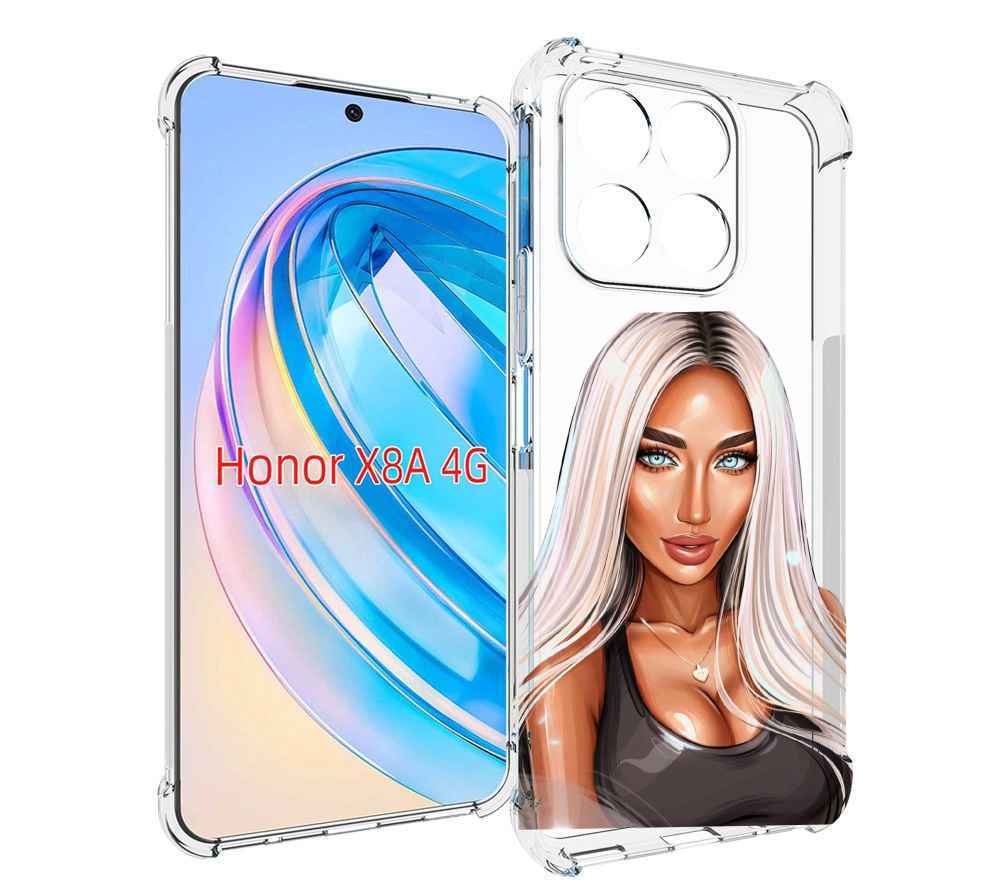 

Чехол MyPads Блондинка женский для Honor X8a, Tocco