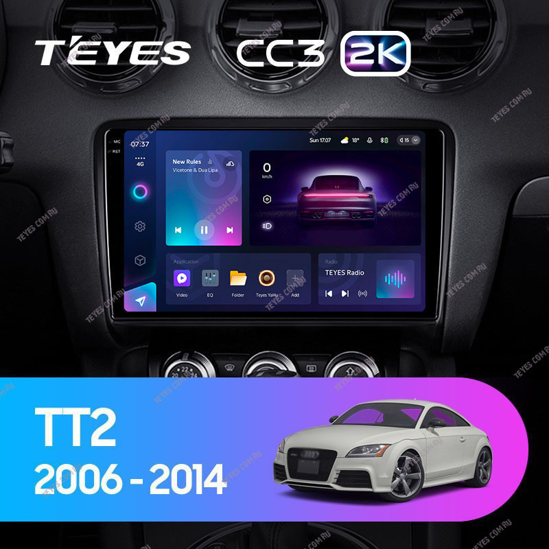 Штатная магнитола Teyes CC3 2K 360 6128 Audi TT 2 2006-2014 5210000₽
