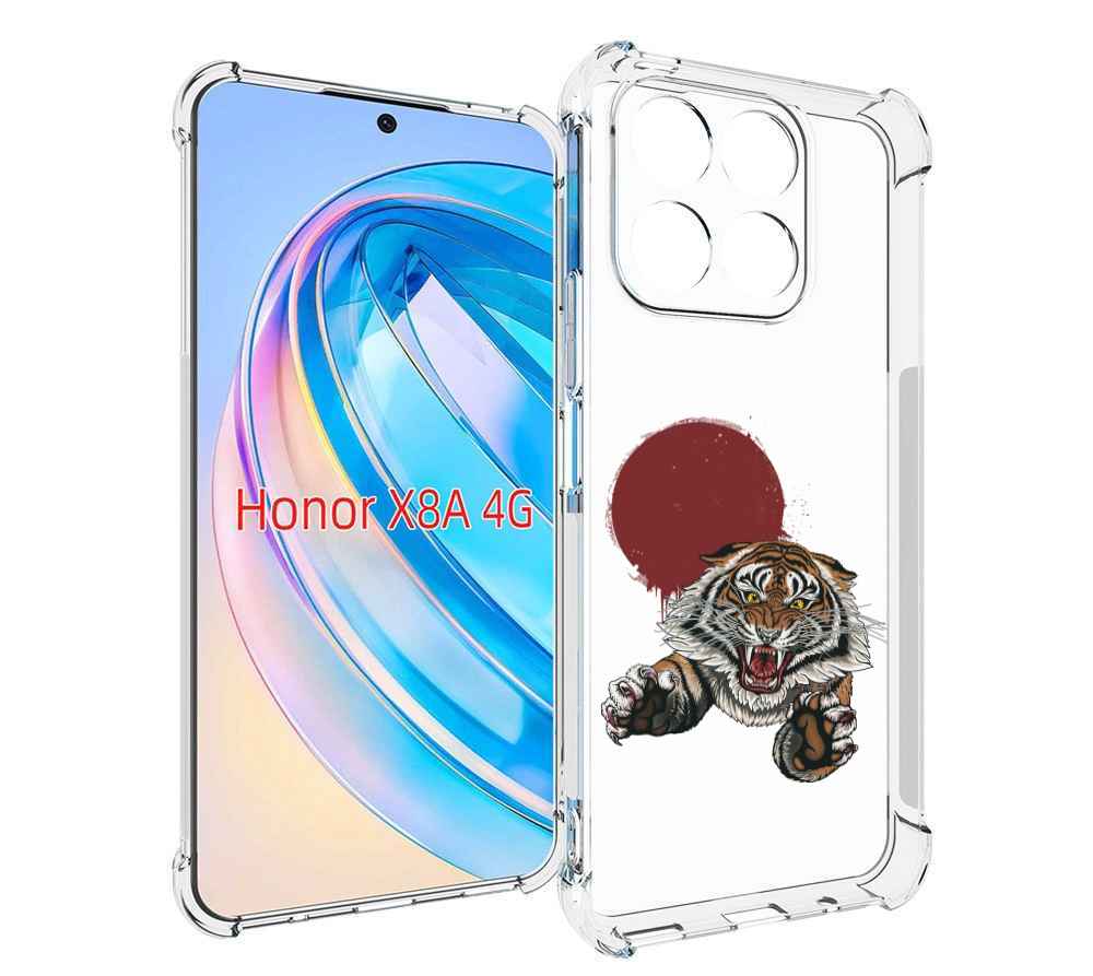 

Чехол MyPads Бросок тигра для Honor X8a, Tocco