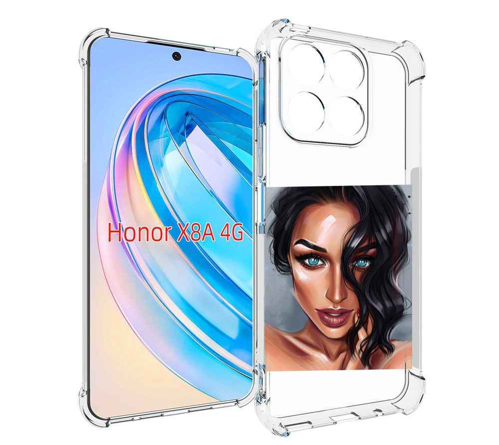 

Чехол MyPads Брюнетка для Honor X8a, Tocco