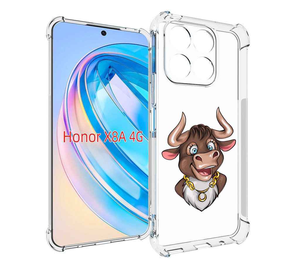 

Чехол MyPads Бычок для Honor X8a, Tocco